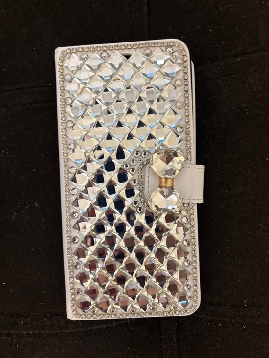 Amazon Other - White Crystal-Embellished Wallet galaxy note 20
